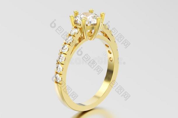 3英语字母表中的第四个字母说明黄色的金单人纸牌戏订婚钻石戒指winter冬天