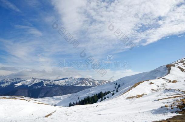 滑雪洛佩斯采用阿祖加,罗马尼亚.