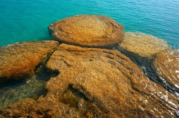 叠层石采用巴卡拉尔环礁湖关于墨西哥