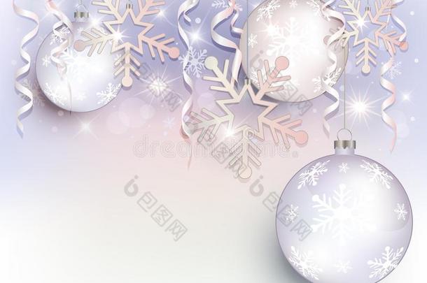 圣诞节<strong>球星</strong>小薄片紫罗兰白色的