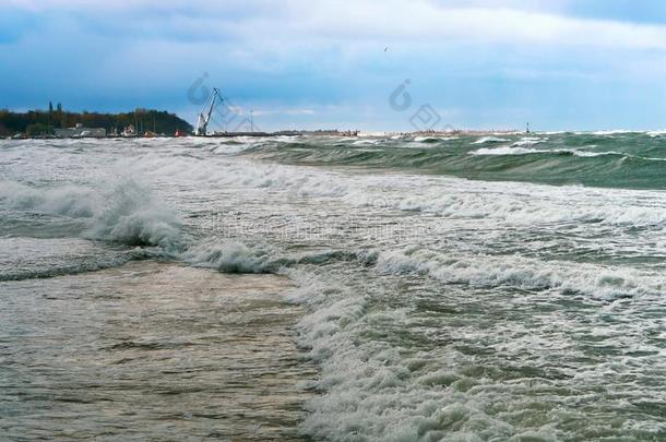 海,暴风雨,波,暴风雨s,暴风雨,气旋,波罗的海的