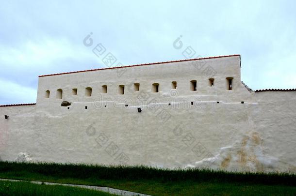 中古的加强的墙和老的遗迹.费尔迪奥拉-马林堡