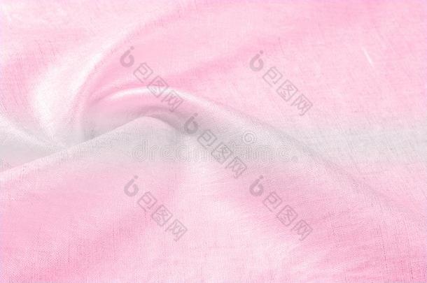 背景质地,<strong>亚麻</strong>布织物粉红色的和金属的光泽.和