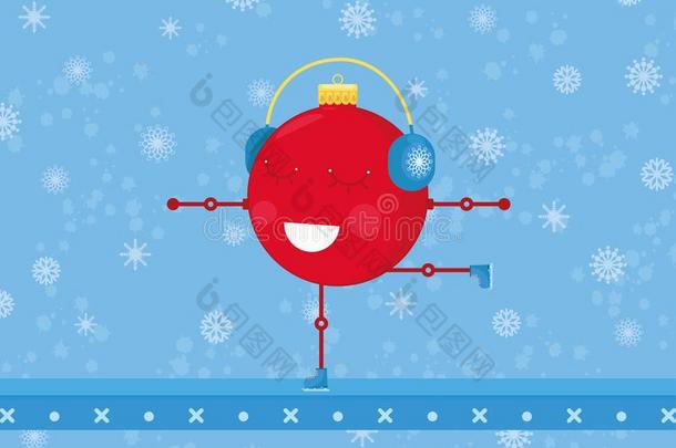 一圣诞节装饰球是（be的三单形式开业的数字溜冰