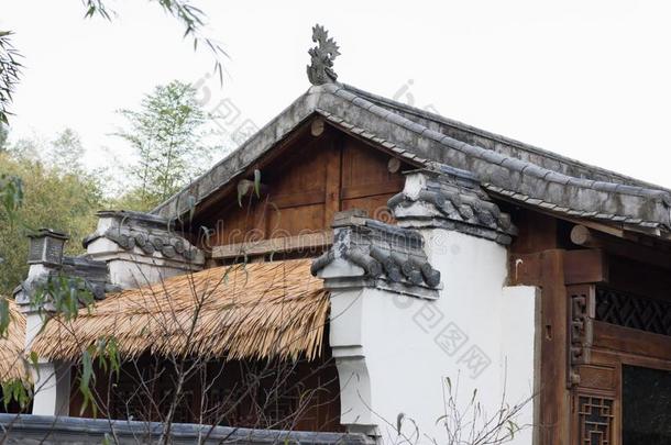 中国人古典的方式屋檐
