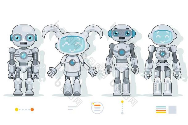 未来的机器人机器人字符人造的智力信息