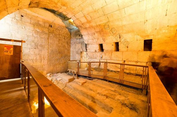 耶路撒冷光明节西方的墙隧道旅行