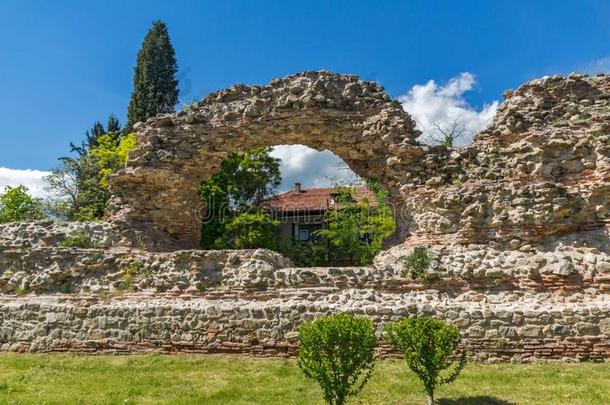毁坏关于古罗马的筑垒采用戴克尔蒂亚诺波利斯,城镇关于希萨尔