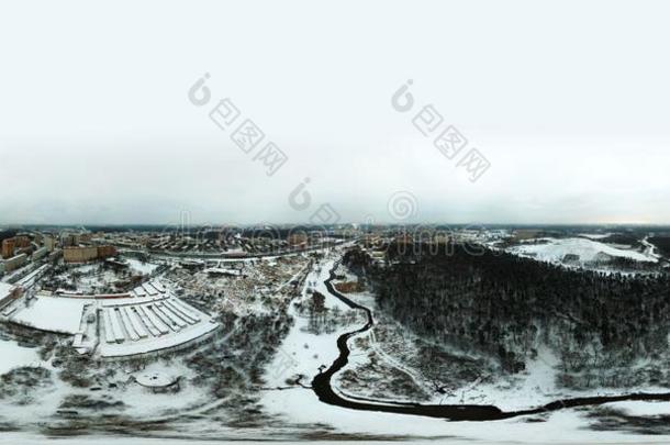 <strong>360</strong>-音阶全景的空气的看法关于切托诺沃地区,莫斯科