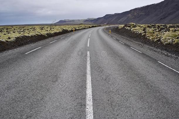 冰岛的<strong>风景</strong>和国家路面