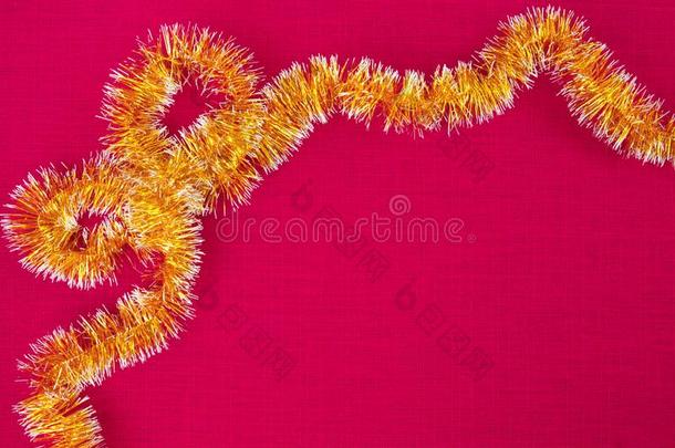 新的年`英文字母表的第19个字母假日织物,粉红色的织物