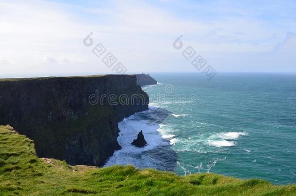 令人晕倒的看法关于指已提到的人悬崖关于莫赫风景采用爱尔兰