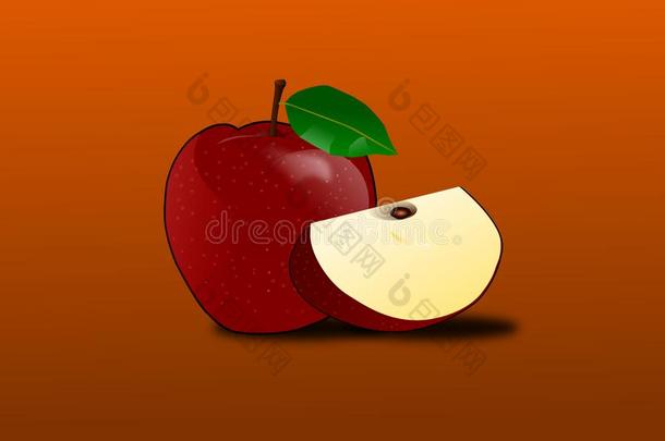 红色的苹果是（be的三单形式准备好的向吃