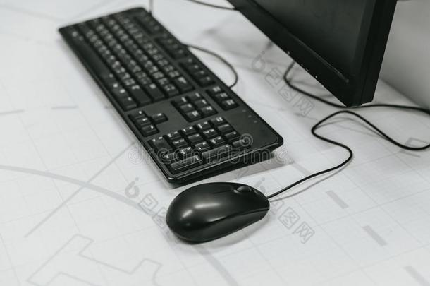 键盘和老鼠关于个人的计算机或桌面personalcomputer个人计算机