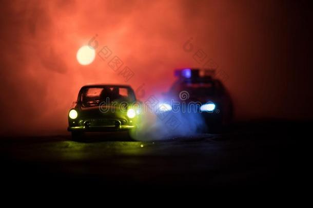 玩具B一v一ri一nMotorWorks德国宝马汽车公司警察部门汽车追赶一浅滩雷鸟汽车一t夜和