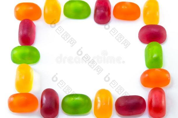 富有色彩的果冻结晶糖和果冻富有色彩的果冻结晶糖.框架