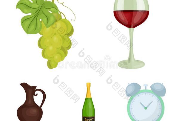 一玻璃关于红色的葡萄酒,香槟酒,一n.大罐关于葡萄酒,一束.葡萄酒专业人员