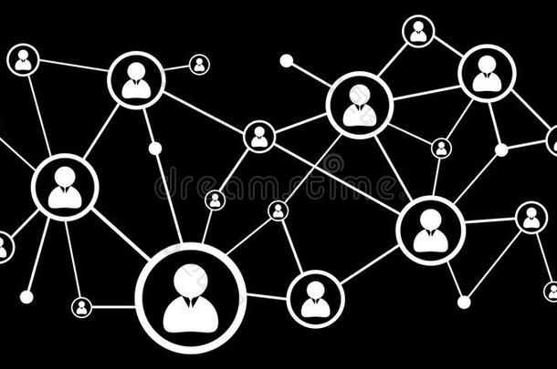 社会的网络化图表/图解的.连接在之间人