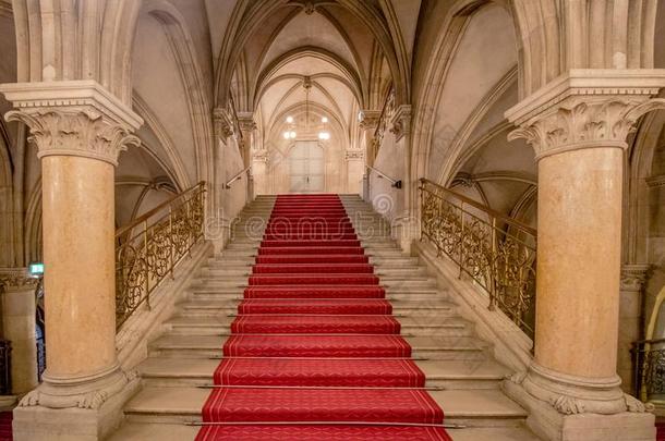 欢庆楼梯采用指已提到的人维也纳城市过道,奥地利