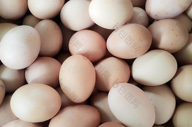 棕色的鸡蛋采用传统的交易