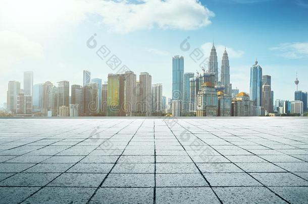 透镜空的大理石地面采用前面关于城市skyl采用e