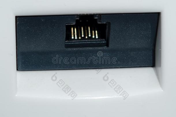 插座为互联网连接.以太网连接器