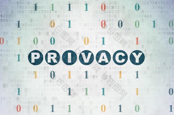 隐私观念:隐私向数字的资料纸背景