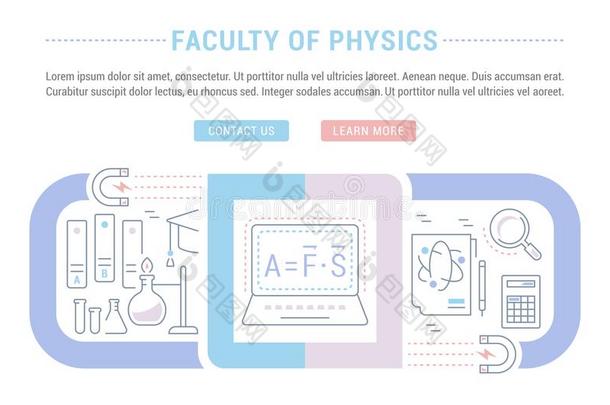 网站横幅和L和ing页关于能力关于物理学.