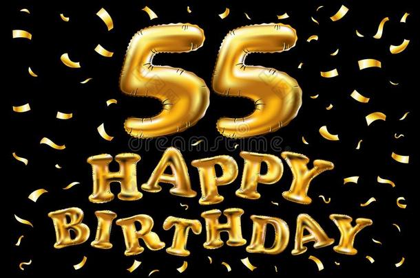 矢量幸福的生日55Thail和泰<strong>国庆</strong>祝金气球和金en