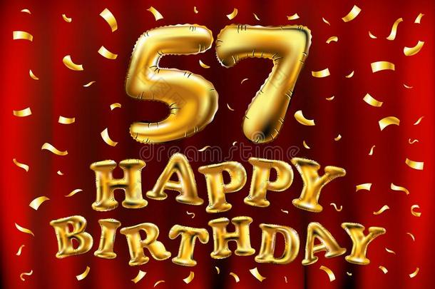 矢量幸福的生日57Thail和泰<strong>国庆</strong>祝金气球和金en