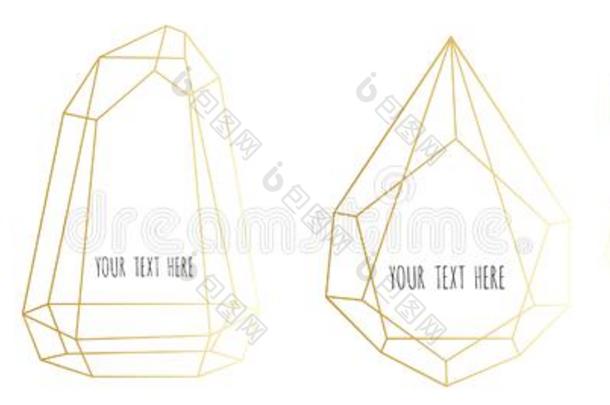 放置关于金几何的多面体,框架边和复制品空间