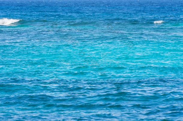 抽象的蓝色水背景.海,洋绿松石蓝色水.