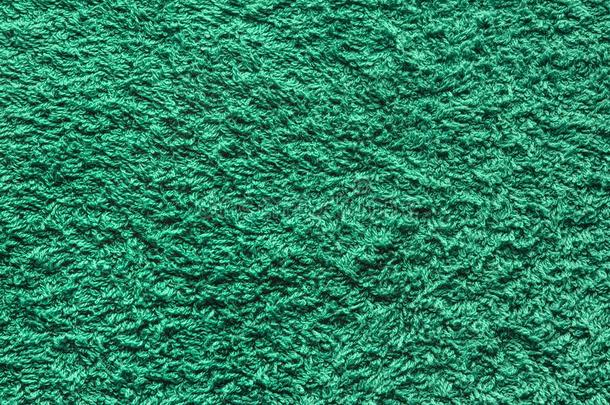 多粗毛的绿色的地毯