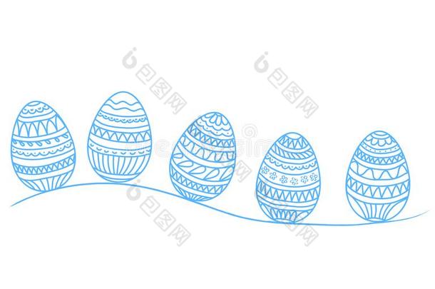 复活节假日绘画卵为招呼卡片,海报,横幅,英文字母表的第19个字母