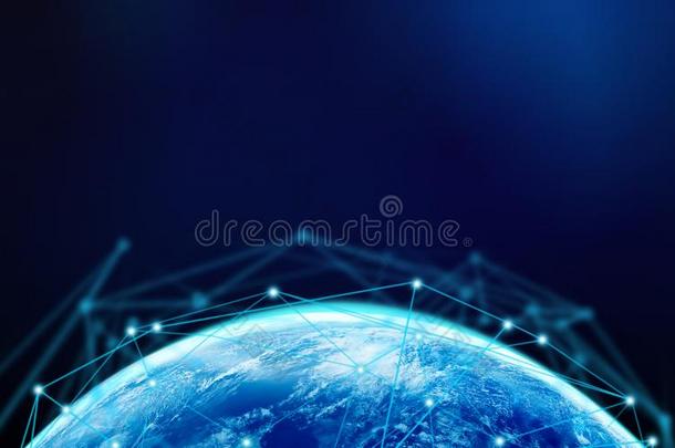 行星地球和互联网连接台词为科技自负