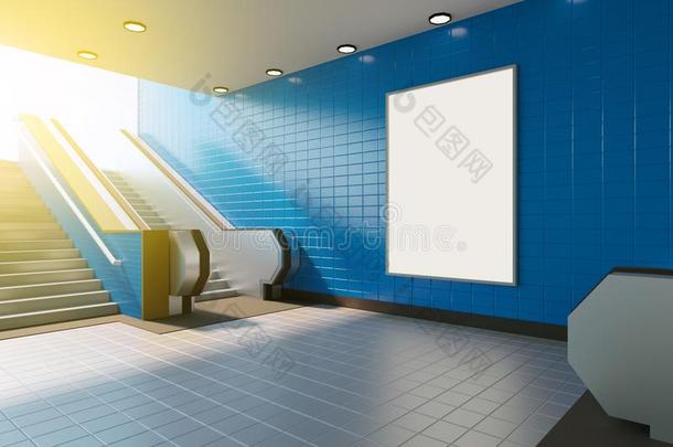 愚弄在上面海报媒体样板area展览采用地铁车站electronspectroscopyforchemicalanalysis化学