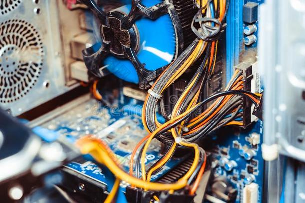 计算机板碎片电路中央处理器中心<strong>蓝色科技</strong>
