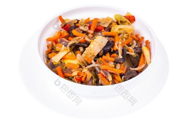 中国人混合关于蔬菜和大豆新芽,竹子1幼苗