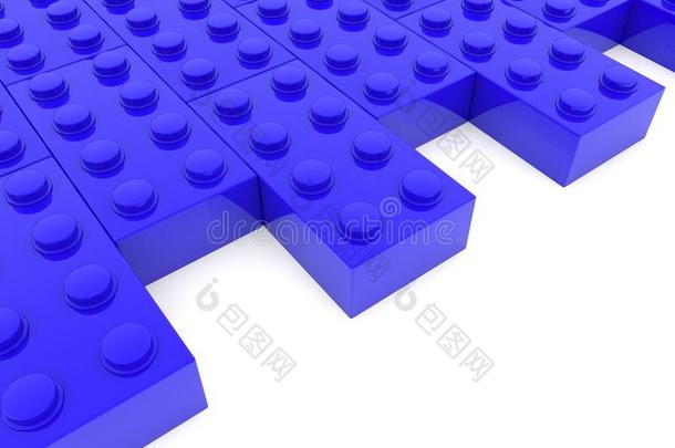 行关于玩具砖采用蓝色.3英语字母表中的第四个字母说明