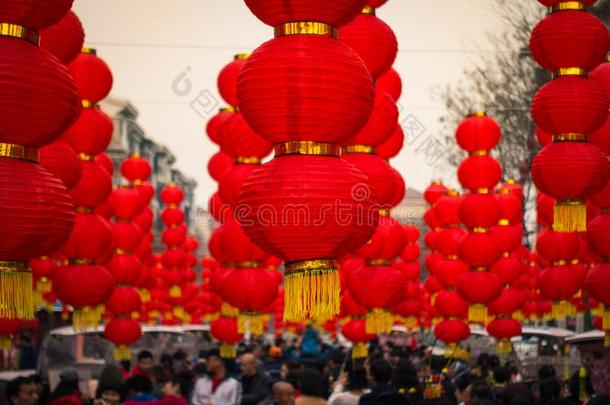 <strong>红色</strong>的中国人灯笼传统的节日家畜的肺脏<strong>文化</strong>亚洲人英语字母表的第18个字母