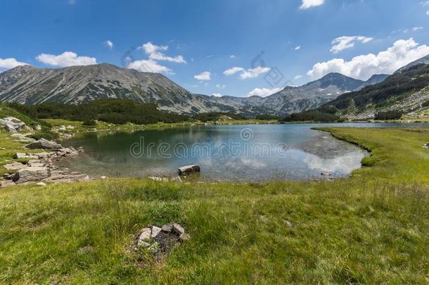 风景和穆拉托夫湖,班德里什基一种鹌鹑欧石鸡和托多尔卡豌豆