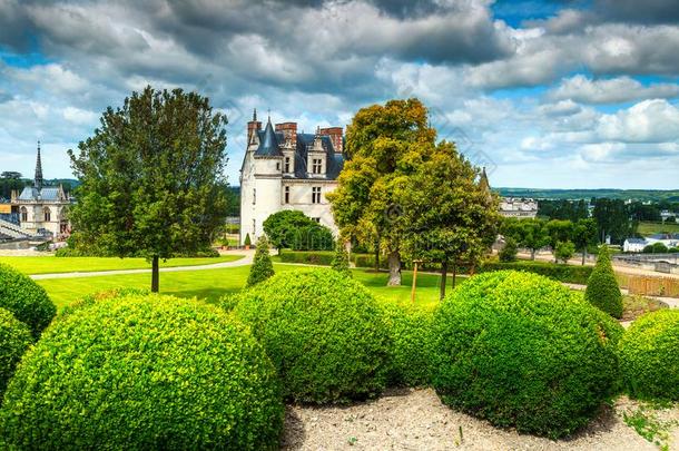 <strong>美丽</strong>的著名的城堡关于安布瓦斯,卢瓦尔<strong>河山</strong>谷,法国,欧洲