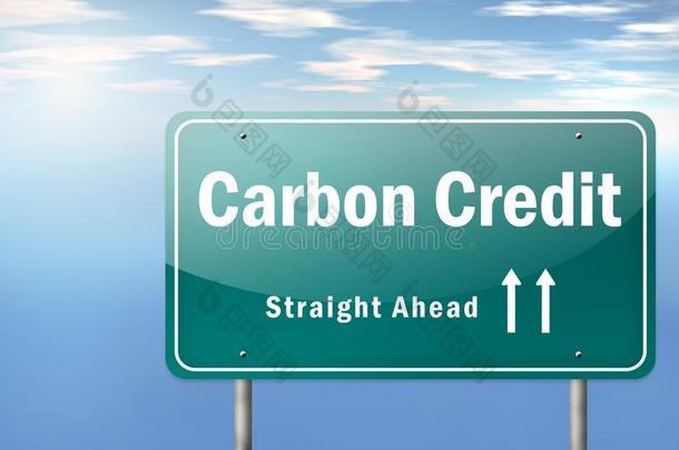 公路指示牌碳中立