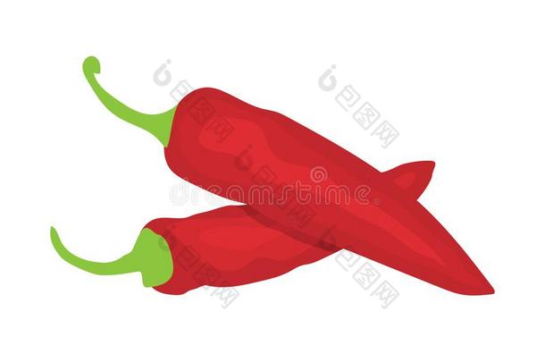 红色的红辣椒胡椒偶像.辛辣的墨西哥人食物.蔬菜偶像