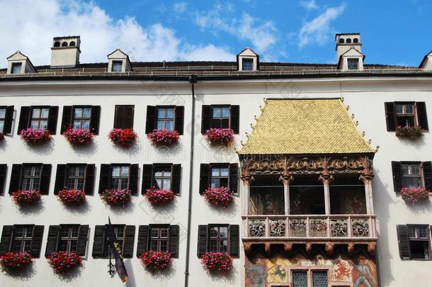 指已提到的人金色的八十八金色的屋顶,因斯布鲁克,奥地利