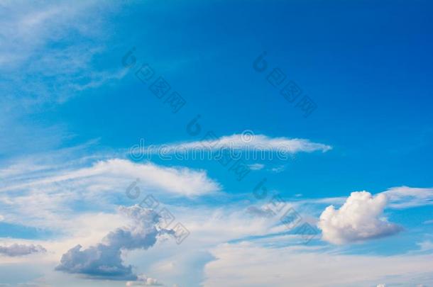 云计算&蓝色天大气,蓝色颜色,天气