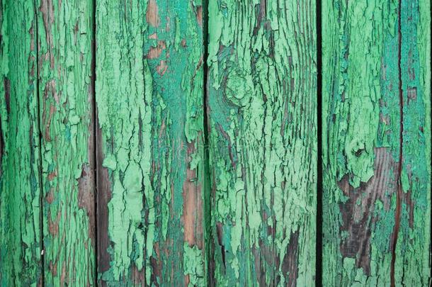 描画的绿色的木材表面,和一抽象的表示的垂直的