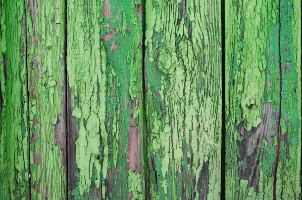 描画的绿色的木材表面,和一抽象的表示的垂直的