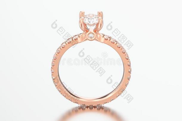 3英语字母表中的第四个字母说明玫瑰金订婚婚礼<strong>钻石戒指</strong>