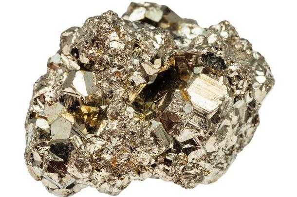 水晶的铁器黄铁矿石头隔离的